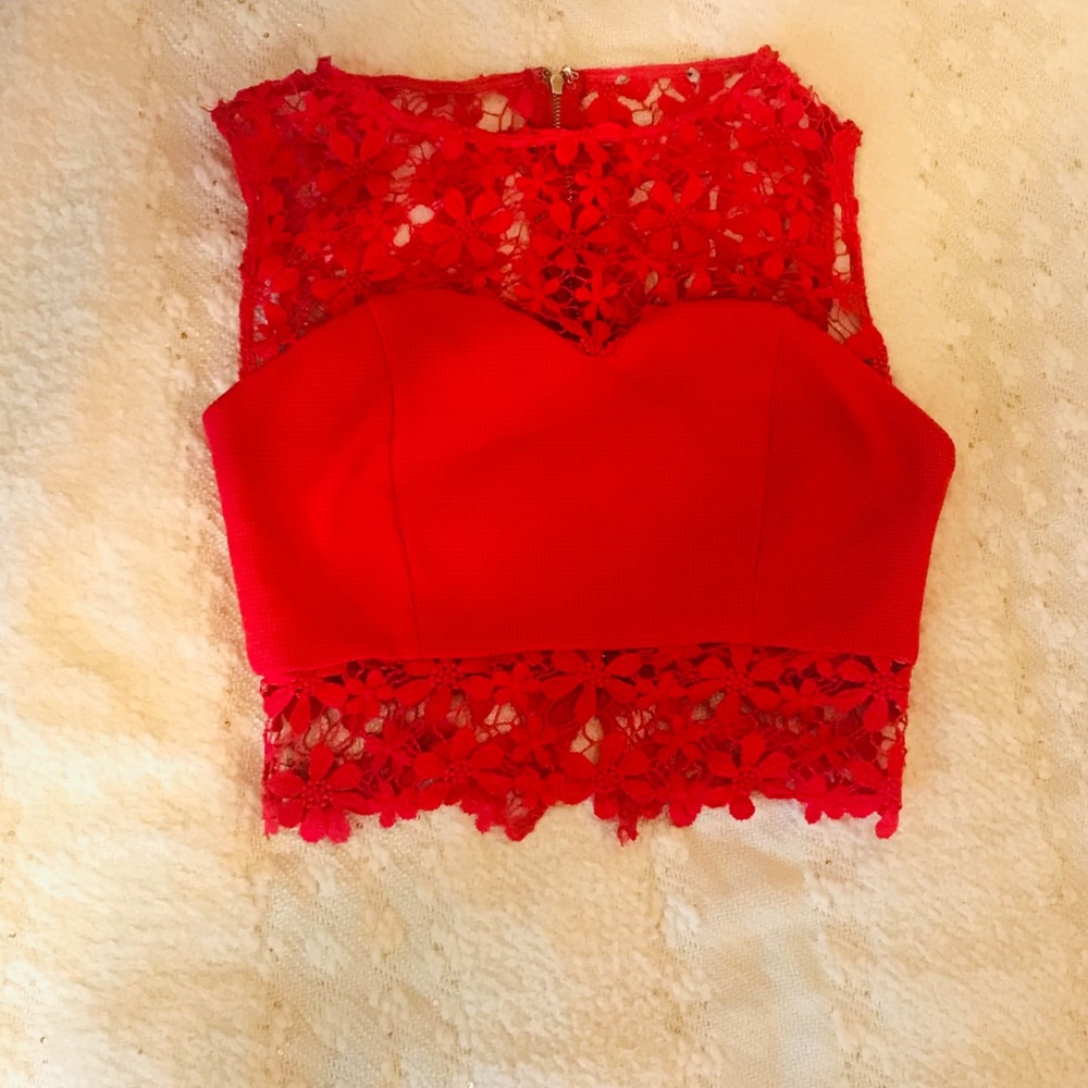 Crop Top and Skirt Set